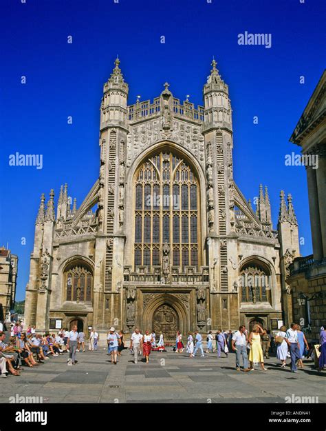 The Bath Abbey in Bath England Stock Photo - Alamy