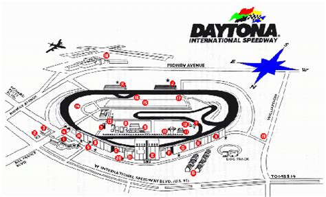 Daytona International Speedway Map