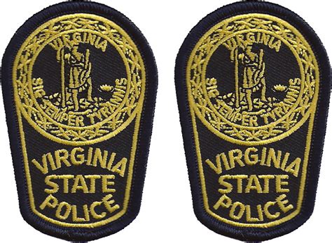 2 Hat Size Virginia State Police Patches