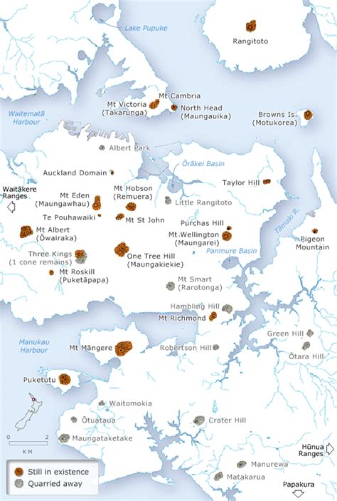 Auckland volcanoes – Auckland places – Te Ara Encyclopedia of New Zealand