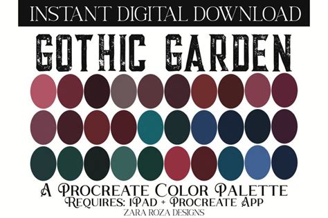 Gothic Garden - Procreate Color Palette