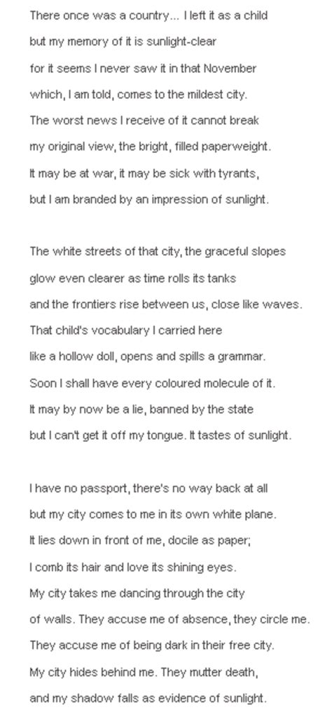 Poem Analysis: 'The Emigree' by Carol Rumens - Owlcation