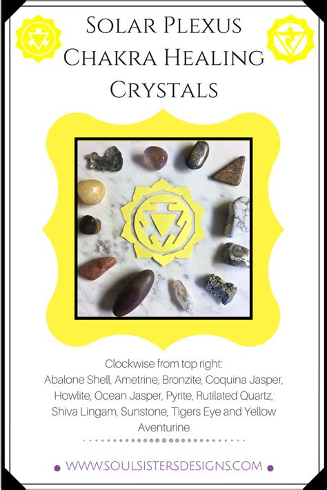 Solar Plexus Chakra Healing Crystals by Soul Sisters Designs | Chakra ...
