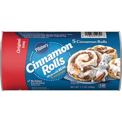 Pillsbury Cinnamon Rolls With Icing, 5 Count, 7.3 oz - Walmart.com