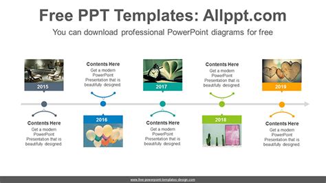 Photos format timeline PowerPoint Diagram Template - Slidesgo templates