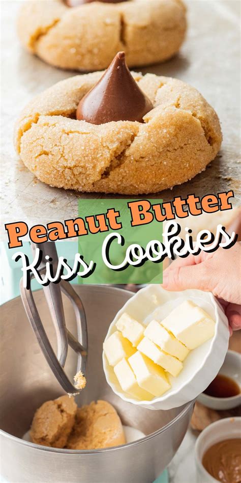 Peanut Butter Kiss Cookies - I Wash You Dry