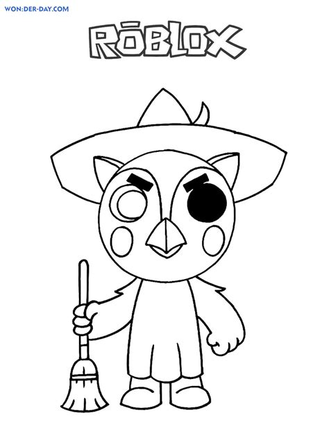 Piggy Roblox Tigry Coloring Page Coloring Pages