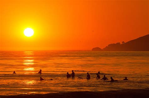 Surfers At Sunset- Shell Beach Photograph by Andy Bowlin | Fine Art America