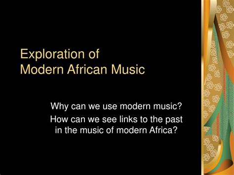 PPT - Modern African Music PowerPoint Presentation, free download - ID ...