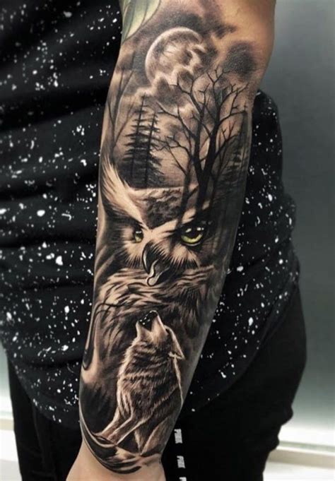 12 best wolf and owl tattoo ideas – Artofit