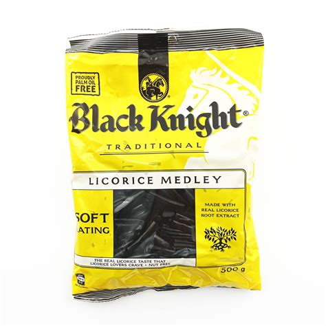 Black Knight Licorice Medley 500g - Kiwi Shop