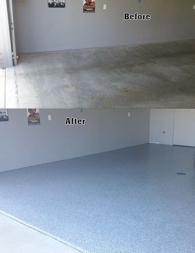 Epoxy Flake Garage Floor (Before and After Pic) | theconcret… | Flickr