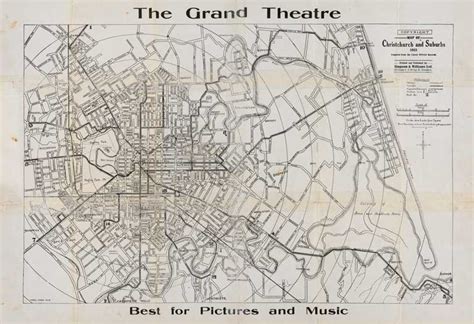 Map of Christchurch and suburbs : 1922 - Christchurch City Libraries Digital Maps Collection