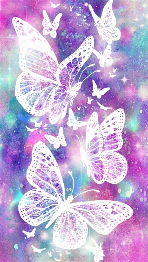 Glistening Butterflies Galaxy, made by me #purple #sparkly #wallpapers ...