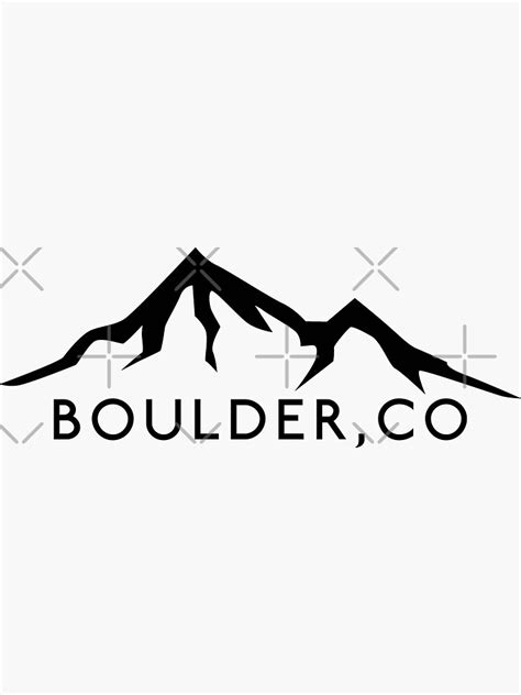 "BOULDER COLORADO Ski Skiing Mountain Mountains Skis Silhouette Snowboard Snowboarding" Sticker ...