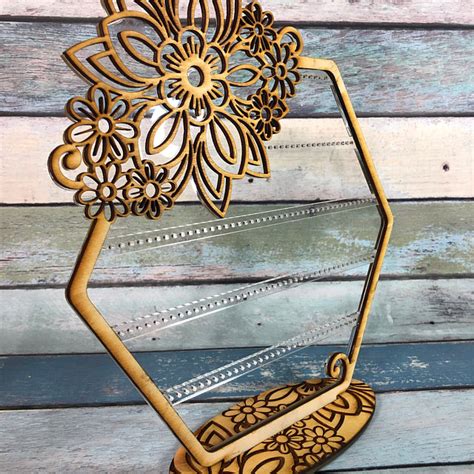 Earring Holder Stand, Jewelry Holder, Boho Jewelry Stand, Laser Cut Wood Crafts, Diy Laser Cut ...