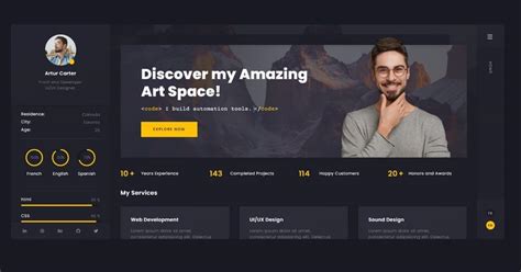 Html And Css Portfolio Template