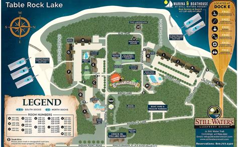 Still Waters Resort | Property Map | Branson resorts, Table rock lake, Family resorts