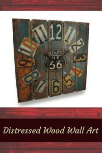 Cute, Bold and Rustic Distressed Wood Wall Art | Home Wall Art Decor