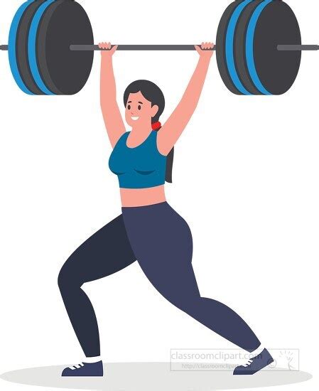 Women Powerlifting Clip Art