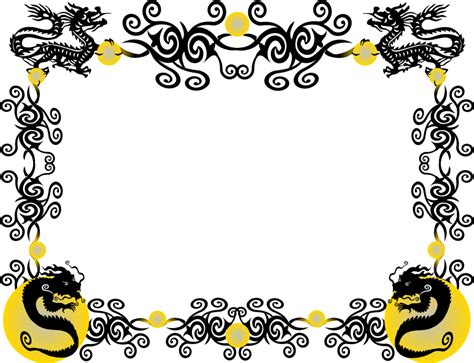 Dragon Border - Openclipart