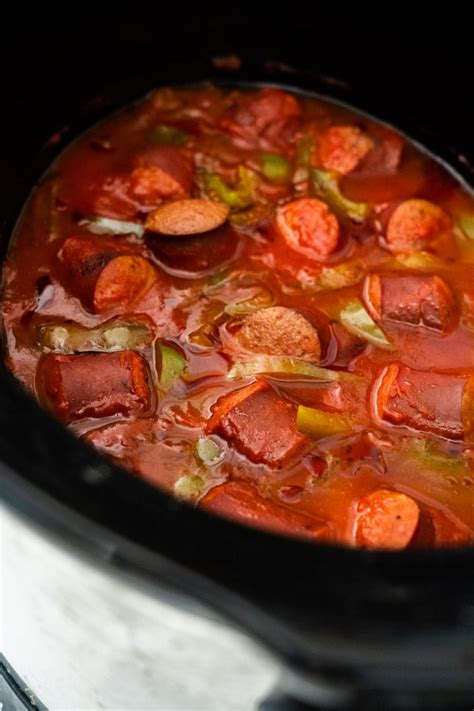 Crock Pot Kielbasa In Tomato Sauce - Best Crafts and Recipes