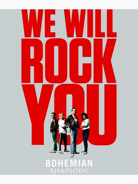 "we will rock you" Poster for Sale by Lenalevtuvis | Redbubble