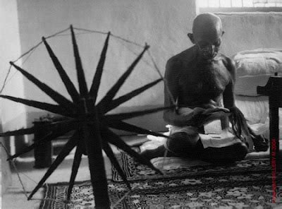 The story behind photo: Gandhi at his Spinning Wheel