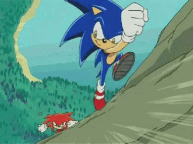 Sonic Knuckles GIF - Sonic Knuckles Running - Discover & Share GIFs