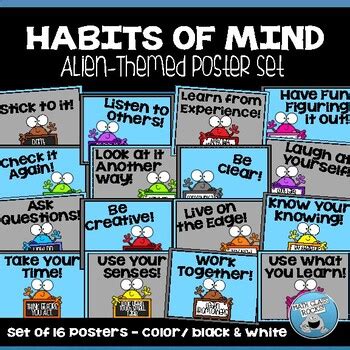 Habits of Mind Posters by Math Class Rocks | Teachers Pay Teachers