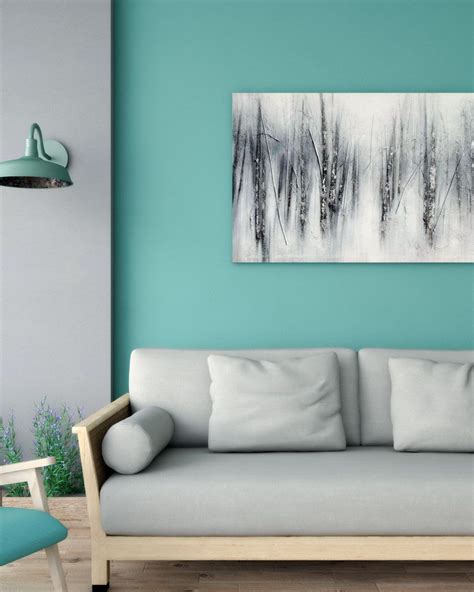 Teal and Gray Living Room Ideas | Grey wall decor, Living room wall color, Room color combination