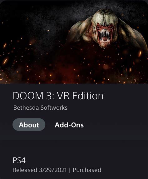 Doom 3: VR Now Available for Purchase (US est) : r/PSVR