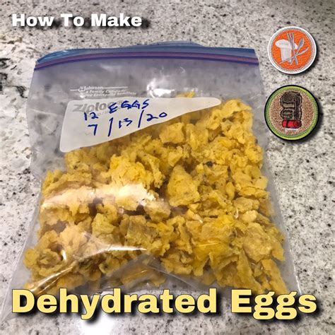 How To Make Dehydrated Eggs — ScouterLife