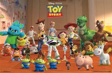 TOY STORY 4 - CHARACTER COLLAGE POSTER - 22x34 - DISNEY PIXAR MOVIE ...