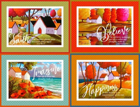 Faith quote collection printables, Set of 4 wall art, download ...