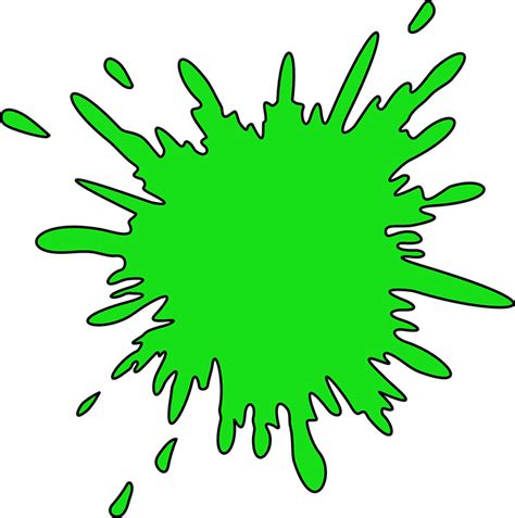 Splat Green Mess · Free vector graphic on Pixabay