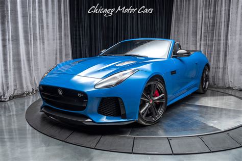 Used 2017 Jaguar F-TYPE SVR Carbon Fiber Package! RARE Ultra Blue Paint! Loaded! For Sale ...