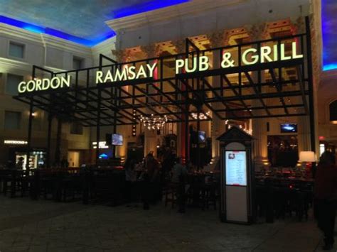 Outside the restaurant - Picture of Gordon Ramsay Pub & Grill, Atlantic City - TripAdvisor