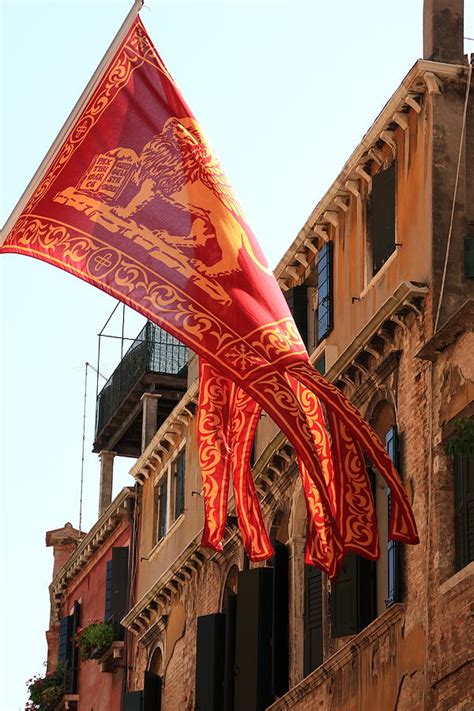 The Flag of Venice Photograph by Michael Henderson