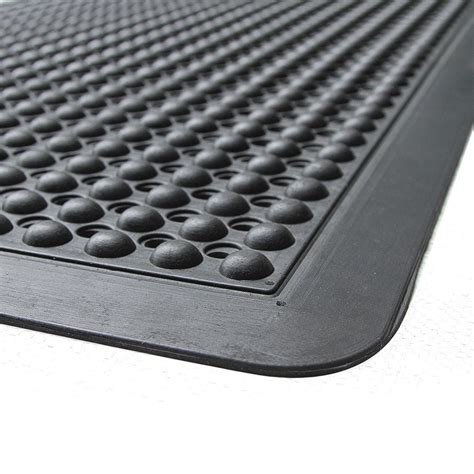 Black Natural Rubber Anti-Fatigue Mat | Anti Slip Floor Mats — OnlyMat