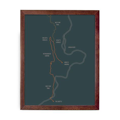 Angel's Landing Trail Map (Blue) – LAND + LOFT