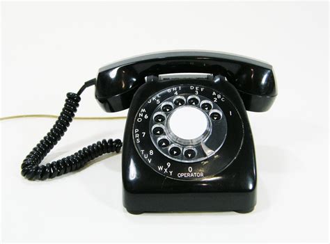 Vintage Telephone Black rotary dial phone Works by ohiopicker