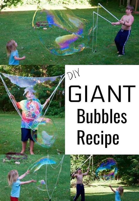 DIY GIANT Bubbles Recipe + Bubble Crafts for ALL Ages