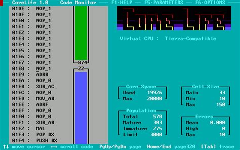 Retro Programming: CoreLife: Artificial Life Simulator