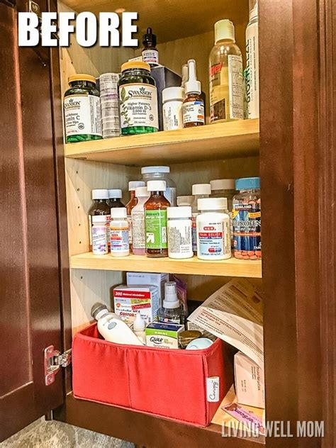 4 Simple Steps to Organize Your Medicine Cabinet - Living Well Mom