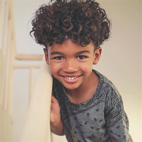 Baby Curly Hair Little Mixed Boy Haircuts - Jagodooowa