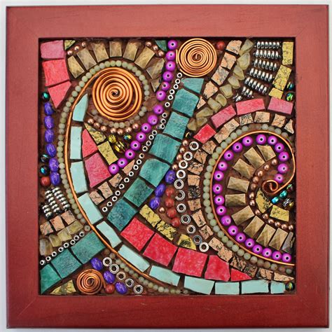 Learn this fun and creative approach to organic abstract mosaics. Stone Mosaic Art, Mosiac Art ...