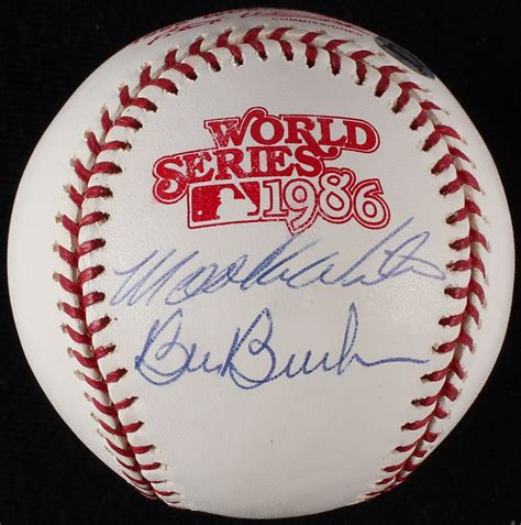 Bill Buckner & Mookie Wilson Signed 1986 World Series Baseball (MLB ...