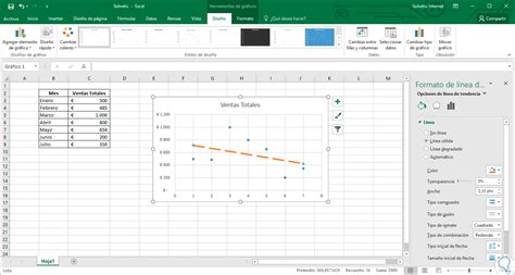 Cómo añadir línea de Regresión en gráfico Excel 2019 y Excel 2019 - Solvetic