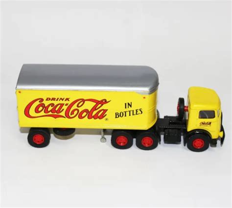VINTAGE 1991 HARTOY Coca-Cola Tractor Trailer Delivery Truck Mack Cab-Over Toy $9.99 - PicClick